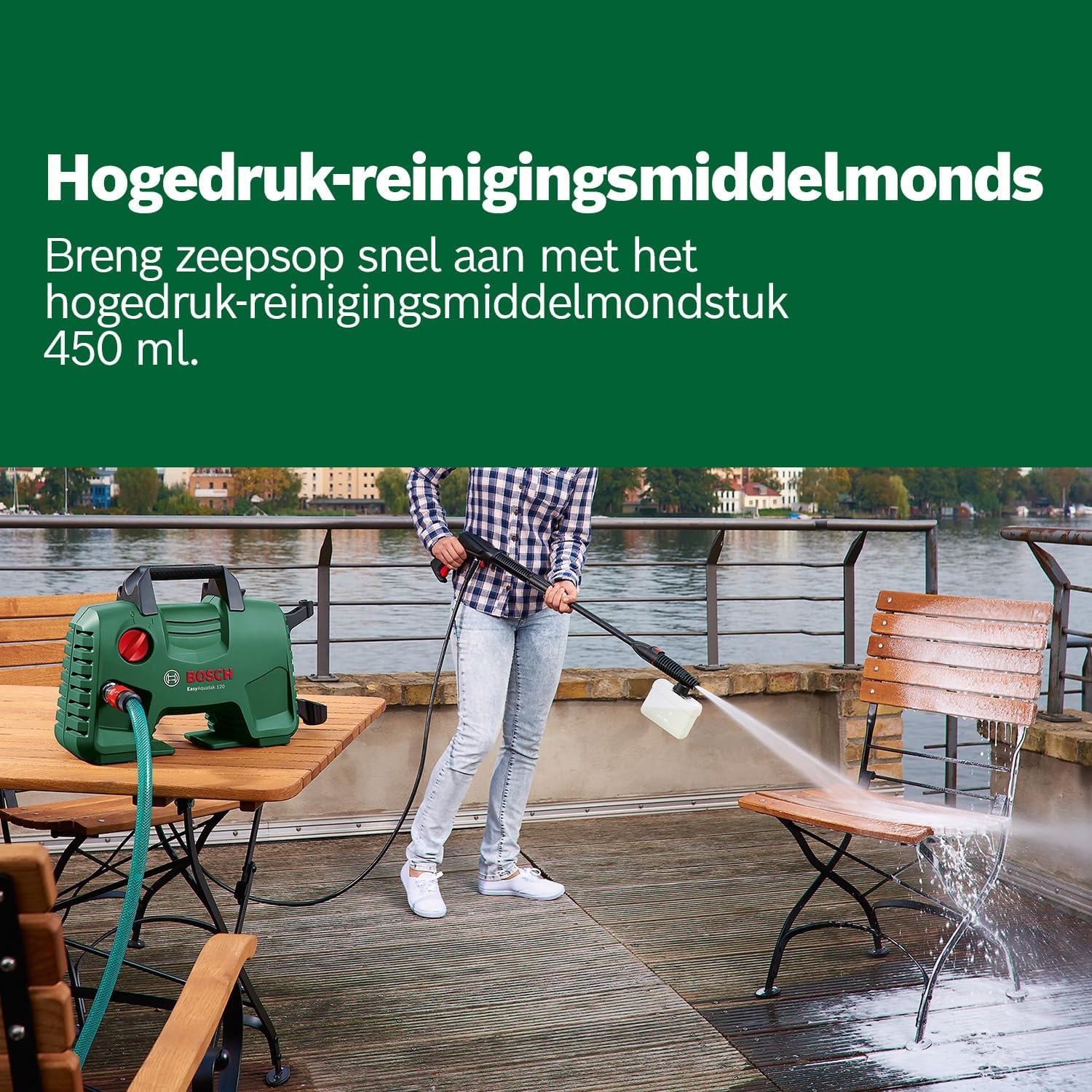Bosch Hogedrukreiniger EasyAquatak 120 | 1500W | 34% Korting