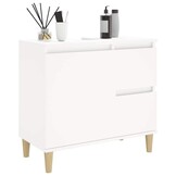 VidaXL Badkamerkast wit bewerkt hout - 65x33x60 cm - 34% korting