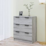 Dressoir 60x30x70 cm Bewerkt Hout Grijs Sonoma Eiken - 35% Korting