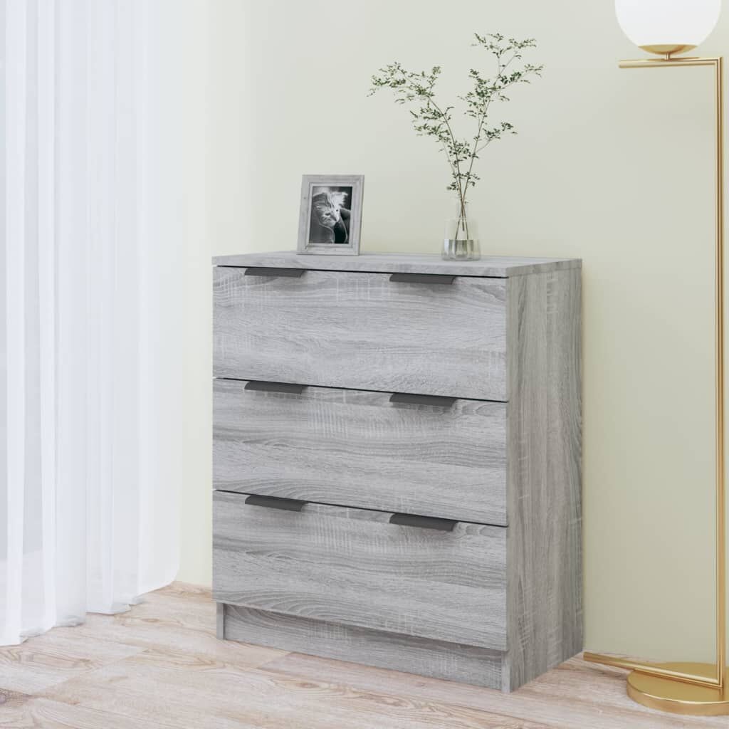 Dressoir 60x30x70 cm Bewerkt Hout Grijs Sonoma Eiken - 35% Korting