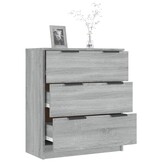 Dressoir 60x30x70 cm Bewerkt Hout Grijs Sonoma Eiken - 35% Korting