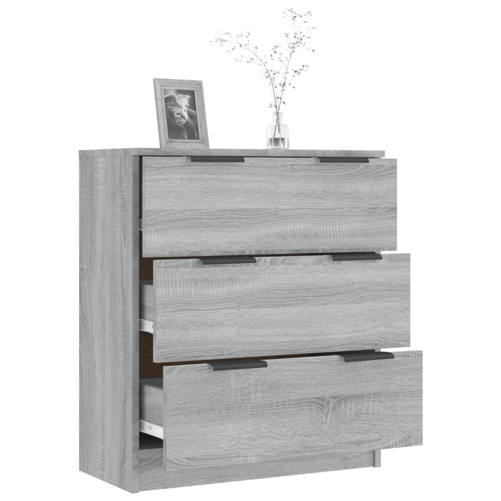 Dressoir 60x30x70 cm Bewerkt Hout Grijs Sonoma Eiken - 35% Korting