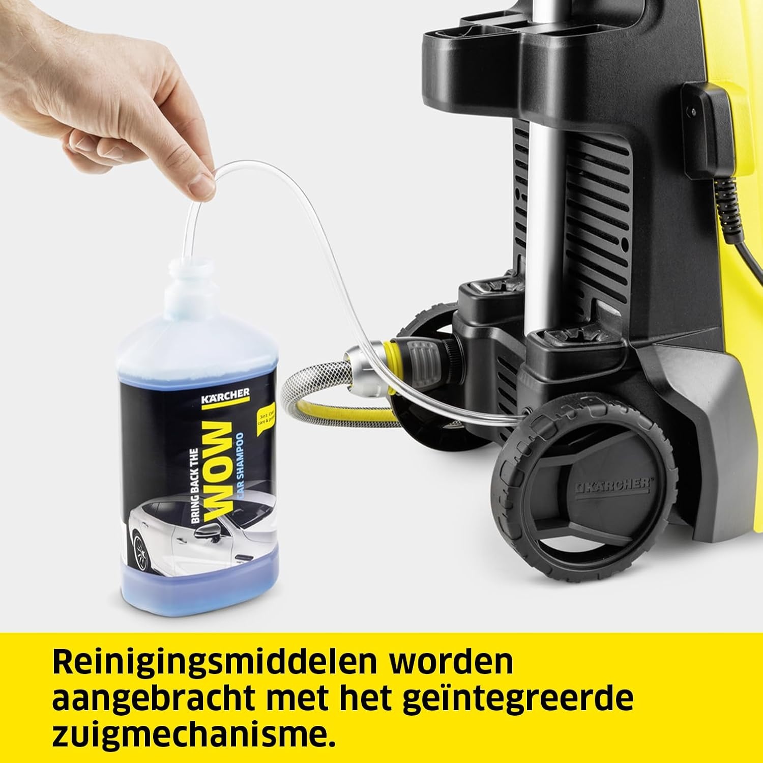 Kärcher hogedrukreiniger K 4 Classic Home, druk: max. 130 bar, afgifte: 420 l/u, oppervlakte: 30 m²/u, waterfilter, gewicht: 4,6 kg, hogedrukpistool, vuilfrees, straallans, thuiskit