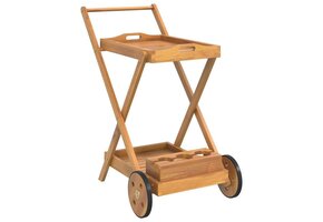 Serveertrolley Massief Acaciahout 54x87x90 cm - 41% Korting