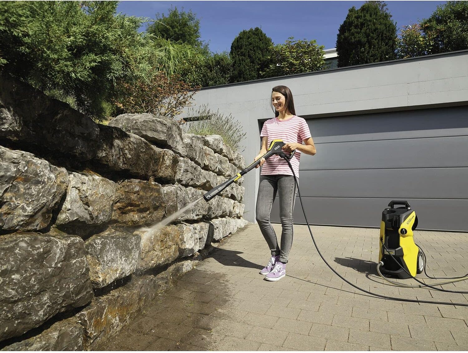 Kärcher hogedrukreiniger K 5 Power Control Home, druk: max. 145 bar, wateropbrengst: 500 l/u, oppervlakte: 40 m²/u, waterfilter, gewicht: 13 kg, hogedrukpistool, vuilfrees, spuitlans, Home Kit