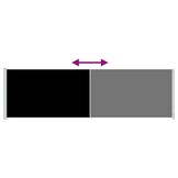 Uittrekbaar Tuinscherm VidaXL 180x600 cm Zwart - 35% Korting
