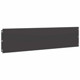 vidaXL Gazonrand 20 st 25 x 103 cm Koudgewalst staal Zwart