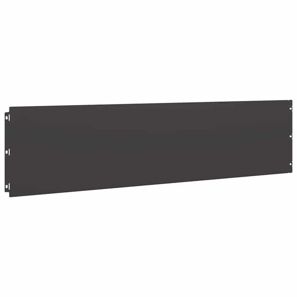 vidaXL Gazonrand 20 st 25 x 103 cm Koudgewalst staal Zwart