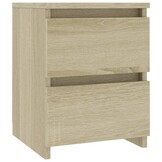 Nachtkastjes Sonoma Eiken (2 stuks) - 30x30x40 cm