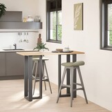vidaXL Bartafelpoten 2 st T-vormig Staal Antraciet - 35% Korting