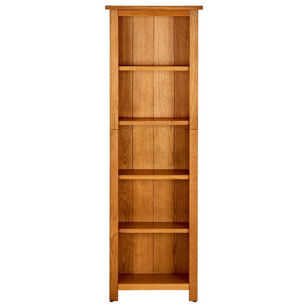 Boekenkast Massief Eikenhout 5 Schappen - 35% Korting