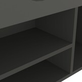 VidaXL Schoenenbank met Kussen, 104x30x49 cm, Bewerkt Hout, Grijs - 35% Korting