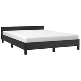 VidaXL Bedframe Zwart met Hoofdeinde 140x200 cm - 54% Korting