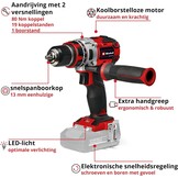 Accu schroefboormachine Einhell TP-CD 18/80 Li BL-Solo (59% korting)