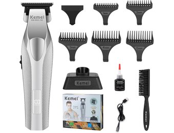 Professionele Baard- & Haartrimmer: 9000 TPM, Zero Gapped, Metaal, LCD | 34% Korting