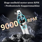 Professionele Baard- & Haartrimmer: 9000 TPM, Zero Gapped, Metaal, LCD | 34% Korting