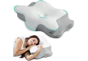 Orthopedisch Nekkussen Traagschuim - 40% Korting - Wit 62x40x13cm