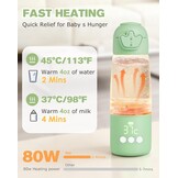 Draagbare Flessenwarmer Baby Onderweg - 350ml - 34% Korting
