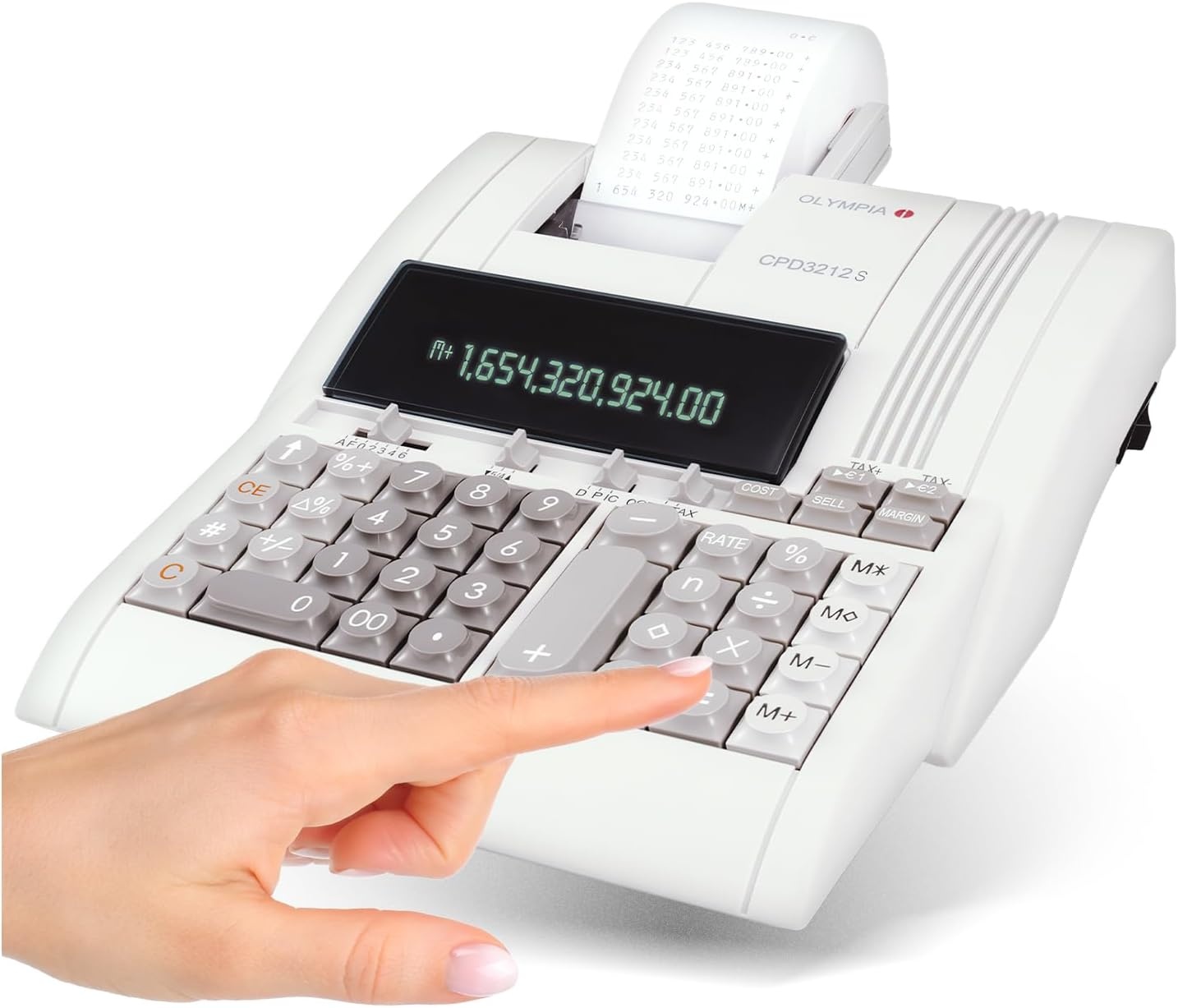 Olympia CPD 3212S Rekenmachine - 12 Cijfers | Fluorescerend Display | 34% Korting