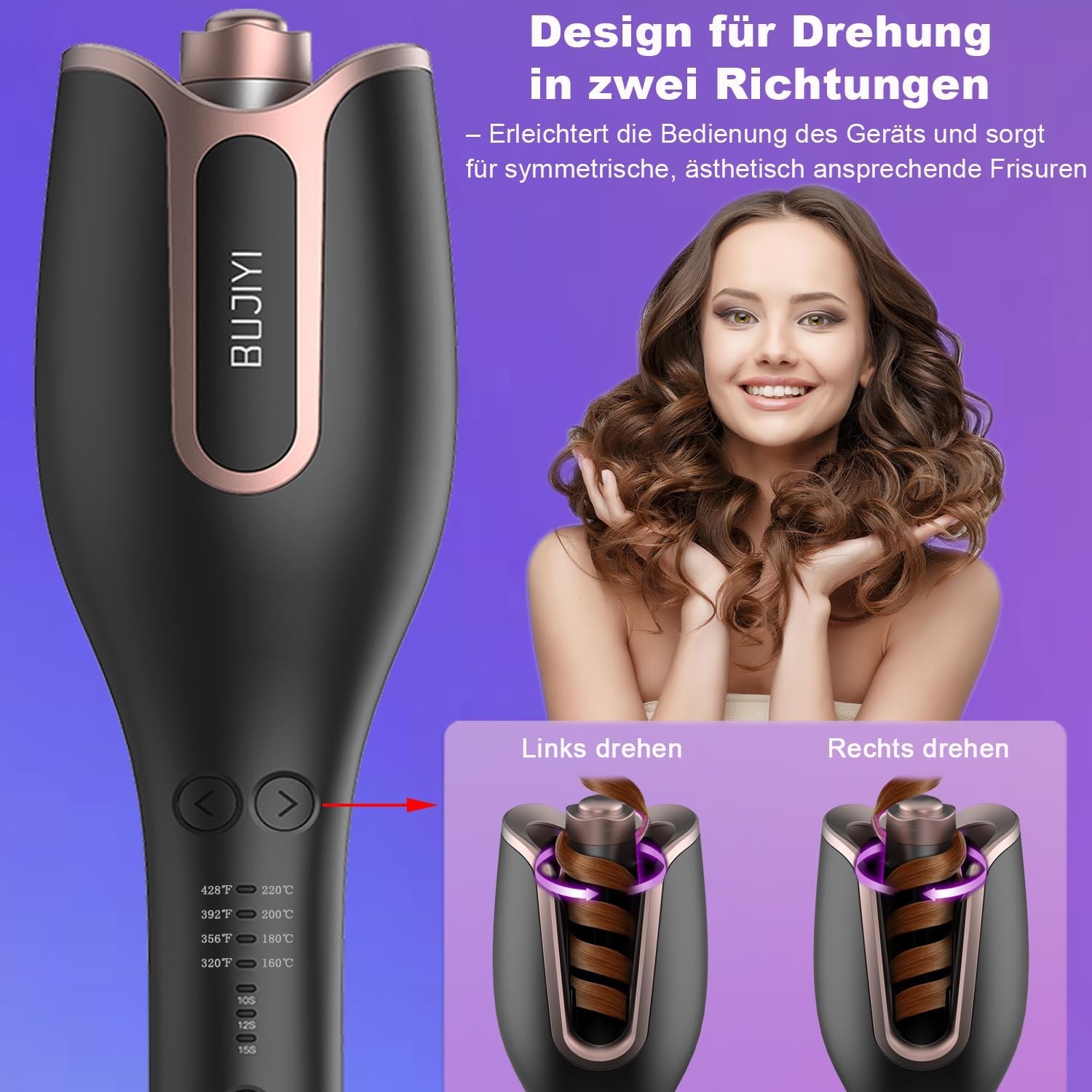 Automatische Krultang met 4 Temp., Anti-Klit, 33% Korting