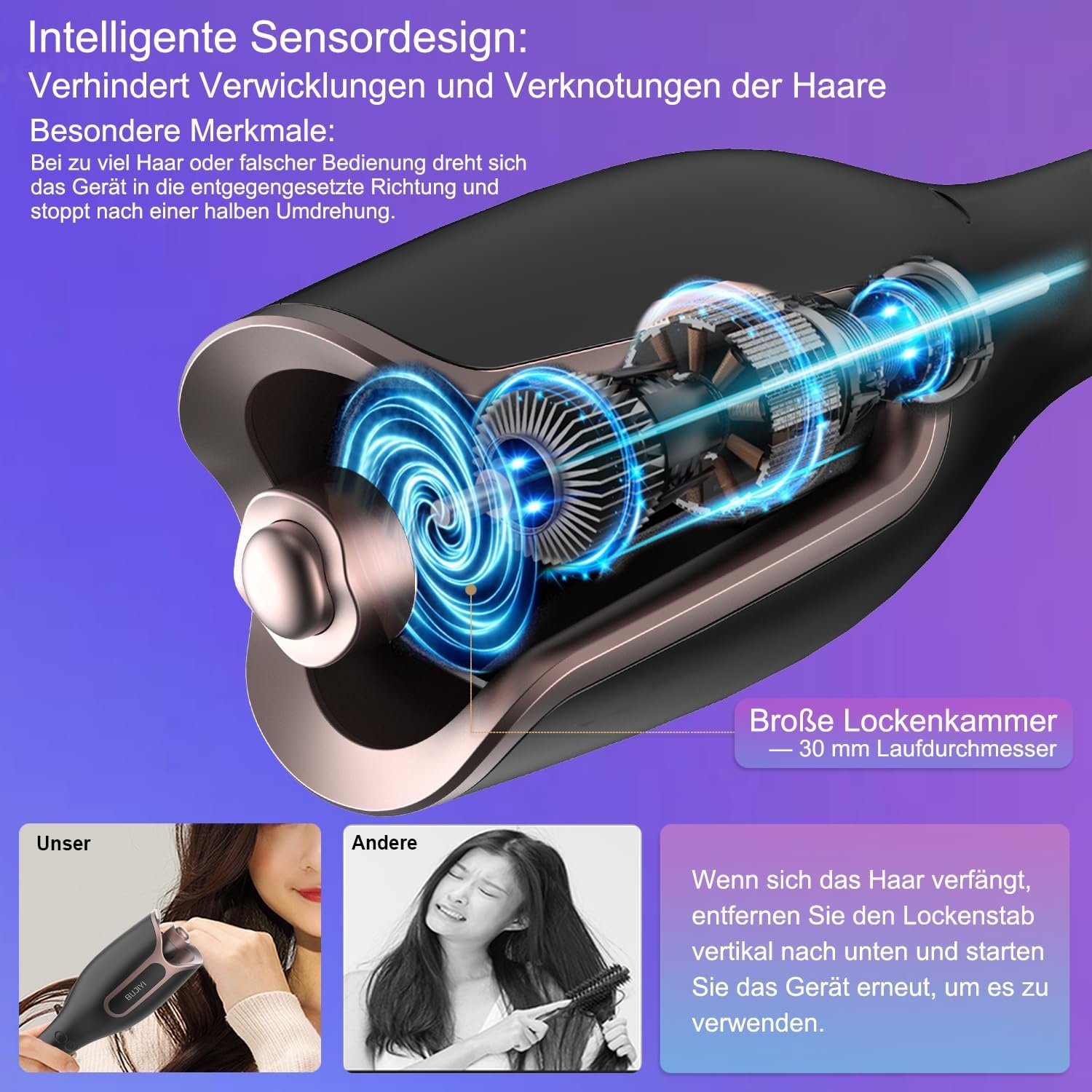 Automatische Krultang met 4 Temp., Anti-Klit, 33% Korting