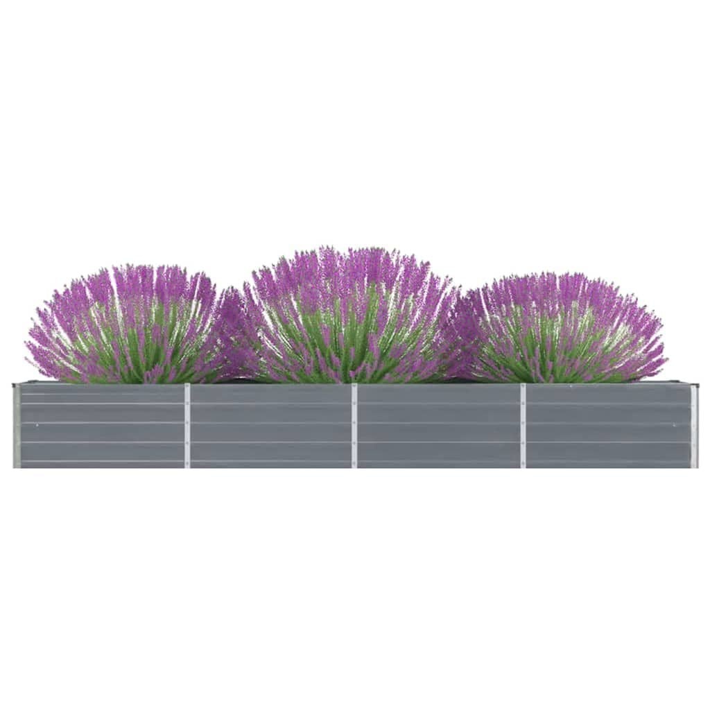 Verhoogde Plantenbak Grijs Staal 320x40x45 cm - 53% Korting