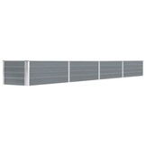 Verhoogde Plantenbak Grijs Staal 320x40x45 cm - 53% Korting