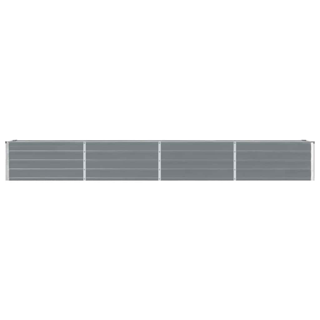 Verhoogde Plantenbak Grijs Staal 320x40x45 cm - 53% Korting