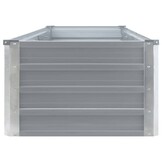 Verhoogde Plantenbak Grijs Staal 320x40x45 cm - 53% Korting