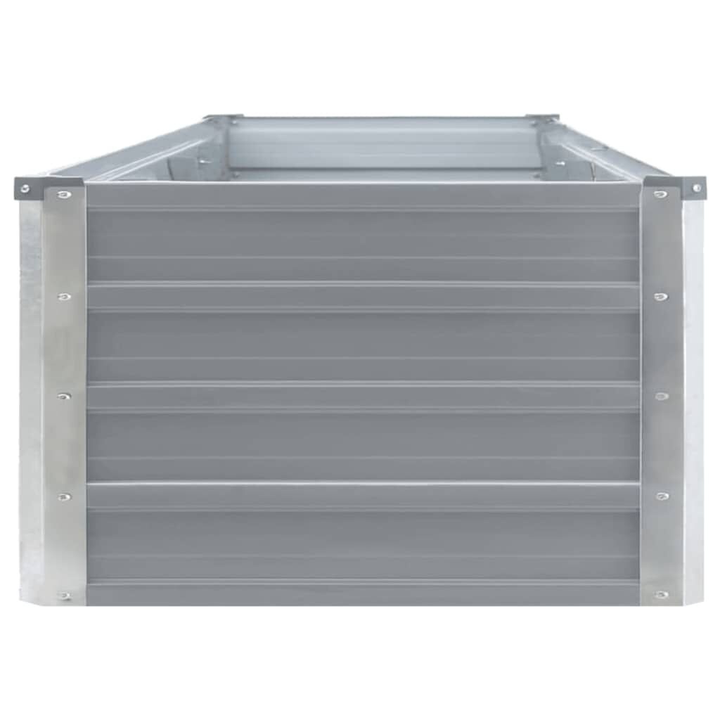 Verhoogde Plantenbak Grijs Staal 320x40x45 cm - 53% Korting
