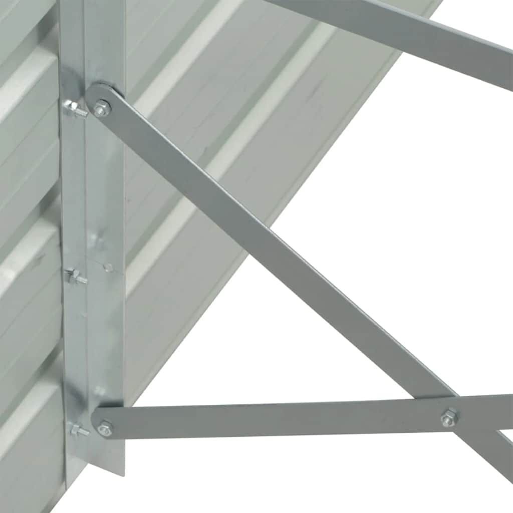 Verhoogde Plantenbak Grijs Staal 320x40x45 cm - 53% Korting