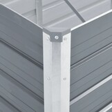 Verhoogde Plantenbak Grijs Staal 320x40x45 cm - 53% Korting