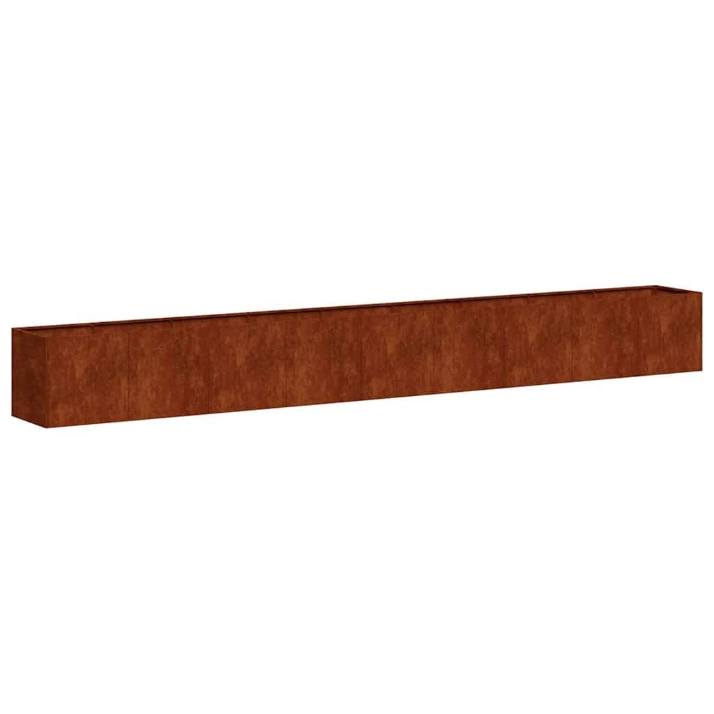 Plantenbak 360x40x40cm Staal - Roestig - 54% Korting!