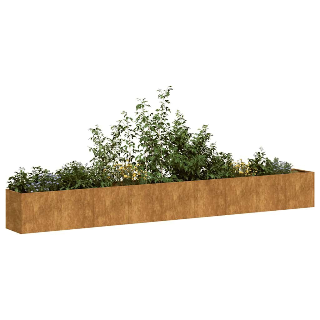 Plantenbak 360x40x40cm Staal - Roestig - 54% Korting!