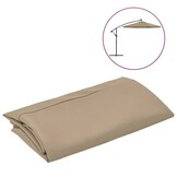 vidaXL Vervangingsdoek Zweefparasol 300cm Taupe - 33% Korting