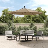 vidaXL Vervangingsdoek Zweefparasol 300cm Taupe - 33% Korting