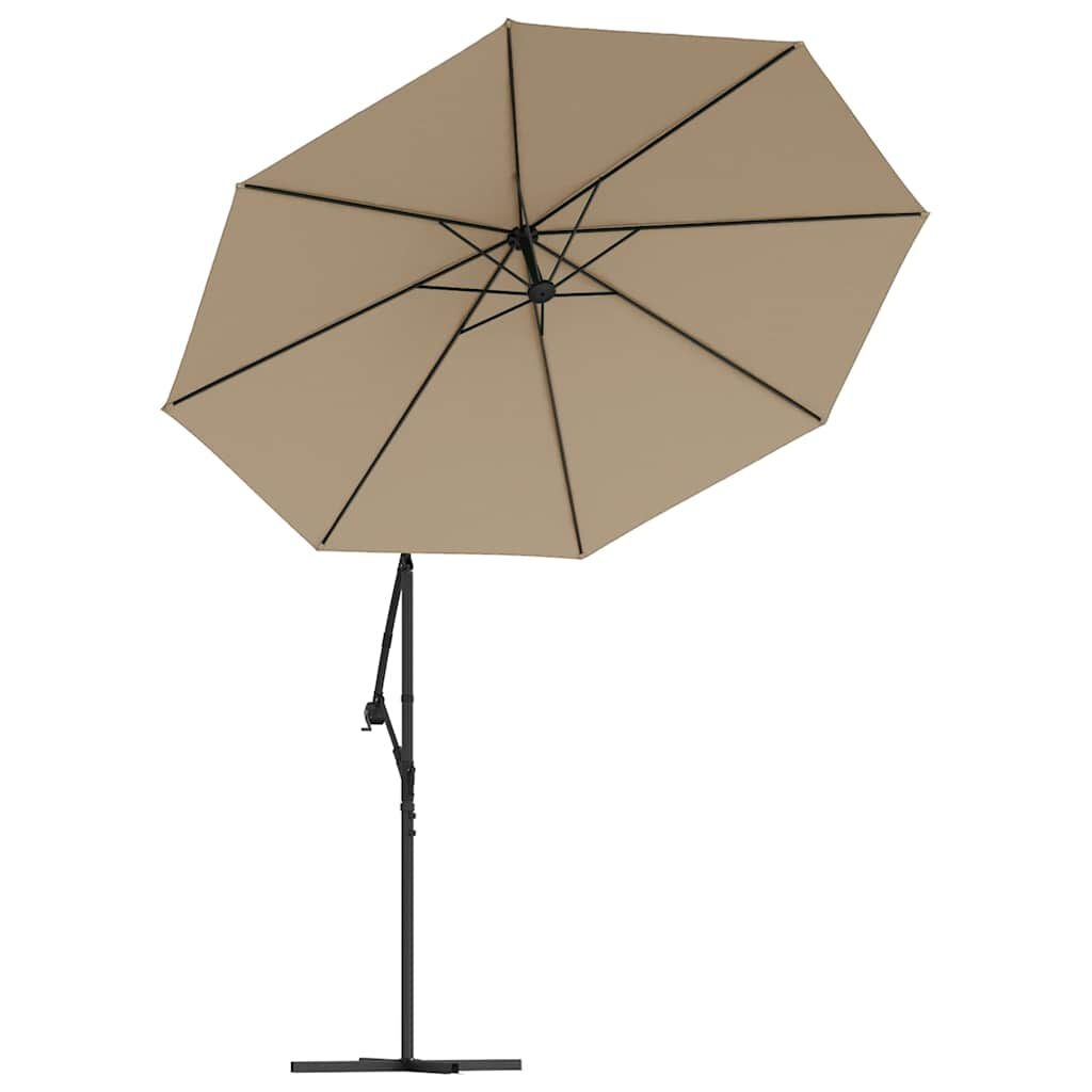 vidaXL Vervangingsdoek Zweefparasol 300cm Taupe - 33% Korting
