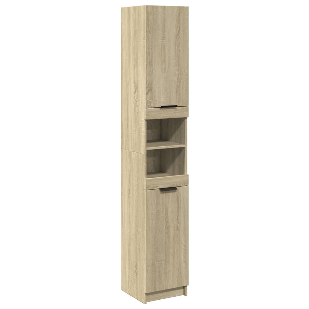 Badkamerkast Sonoma Eiken 32x34x188,5 cm - 59% Korting