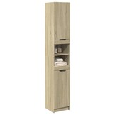 Badkamerkast Sonoma Eiken 32x34x188,5 cm - 59% Korting