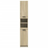 Badkamerkast Sonoma Eiken 32x34x188,5 cm - 59% Korting