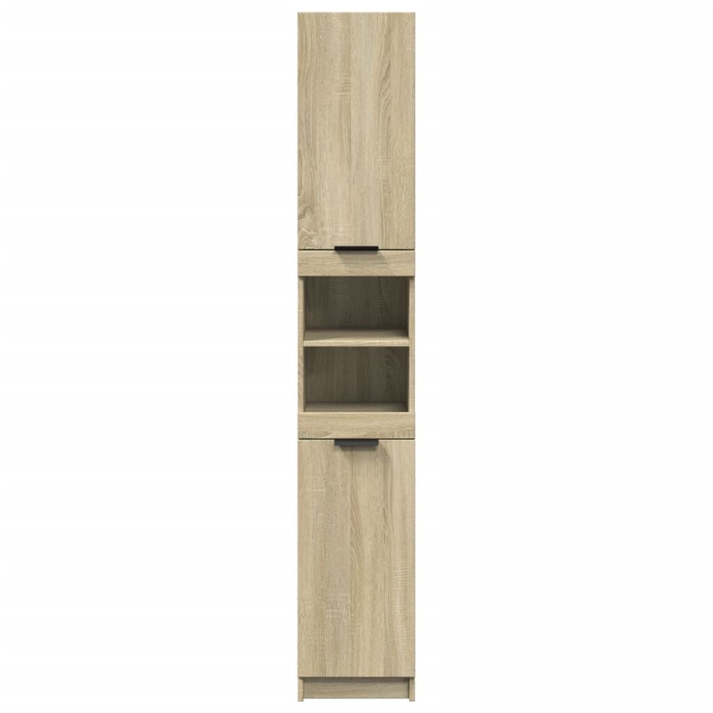 Badkamerkast Sonoma Eiken 32x34x188,5 cm - 59% Korting