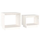 VidaXL Salontafelset Grenenhout Wit (58% korting)