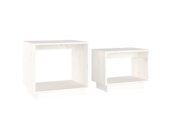 VidaXL Salontafelset Grenenhout Wit (58% korting)