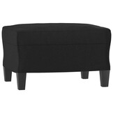 Voetenbank Kunstleer Zwart 60x50x41 cm - 34% Korting