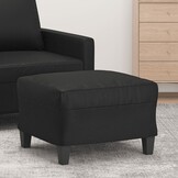 Voetenbank Kunstleer Zwart 60x50x41 cm - 34% Korting