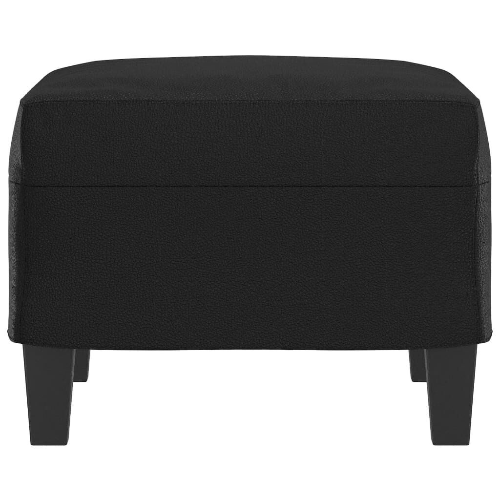 Voetenbank Kunstleer Zwart 60x50x41 cm - 34% Korting