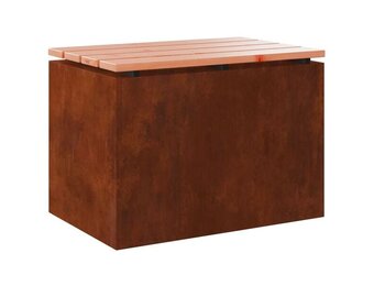VidaXL Tuinbank 1-Persoons 60x40x43 cm Roestig
