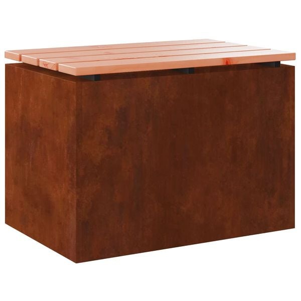 VidaXL Tuinbank 1-Persoons 60x40x43 cm Roestig