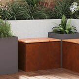 VidaXL Tuinbank 1-Persoons 60x40x43 cm Roestig