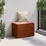 VidaXL Tuinbank 1-Persoons 60x40x43 cm Roestig